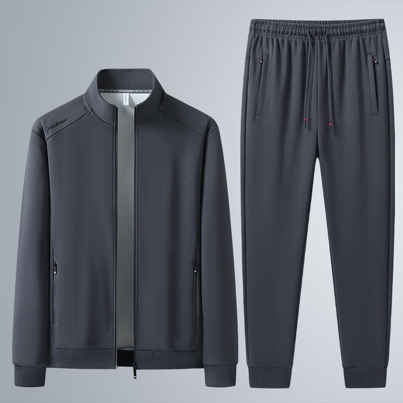 L-8Xl Sports Suit Men'S Breathable Cotton Loose Plus Size Casual Sweatshirt Sweatpants - Image 1